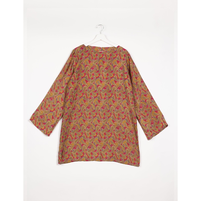 Swing Dress - Red Paisley