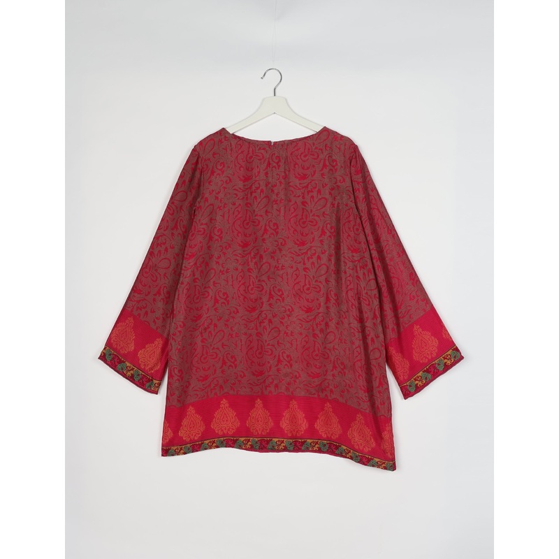 Swing Dress - Red Tropical