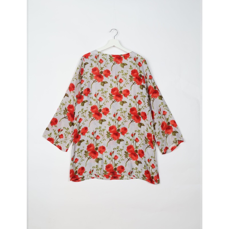 Swing Dress - White Floral
