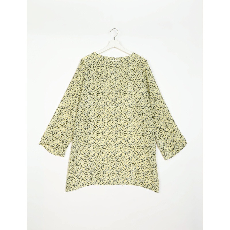 Swing Dress - White Micro Design