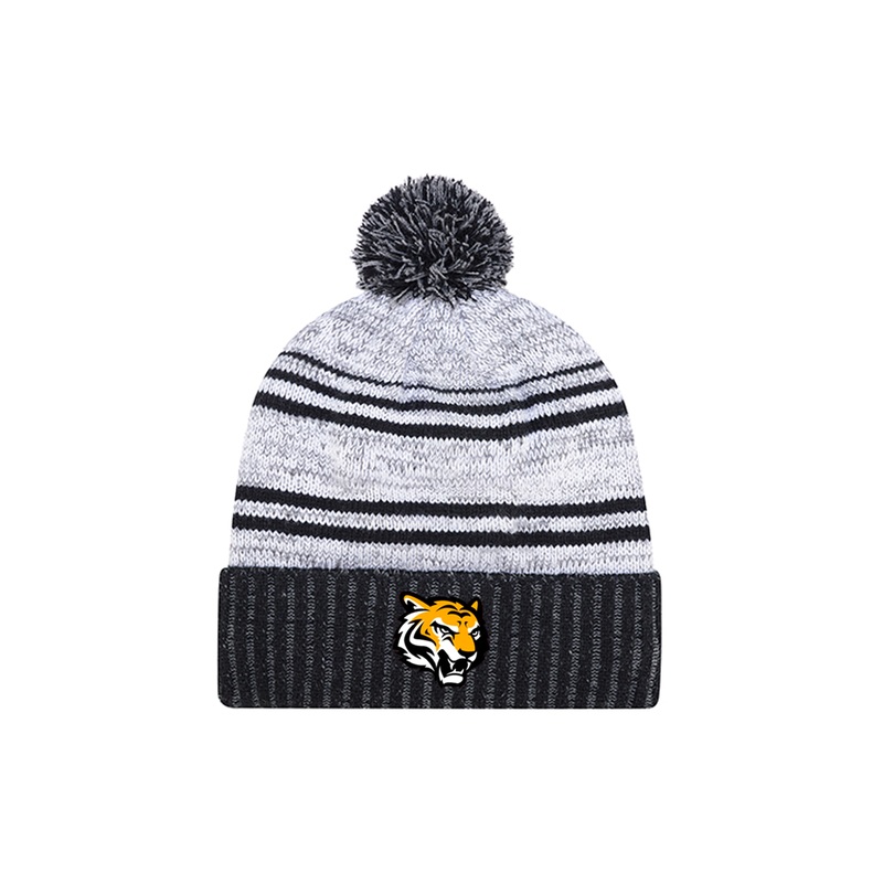 SAUNDERS EMBROIDERED POM-POM TOQUE