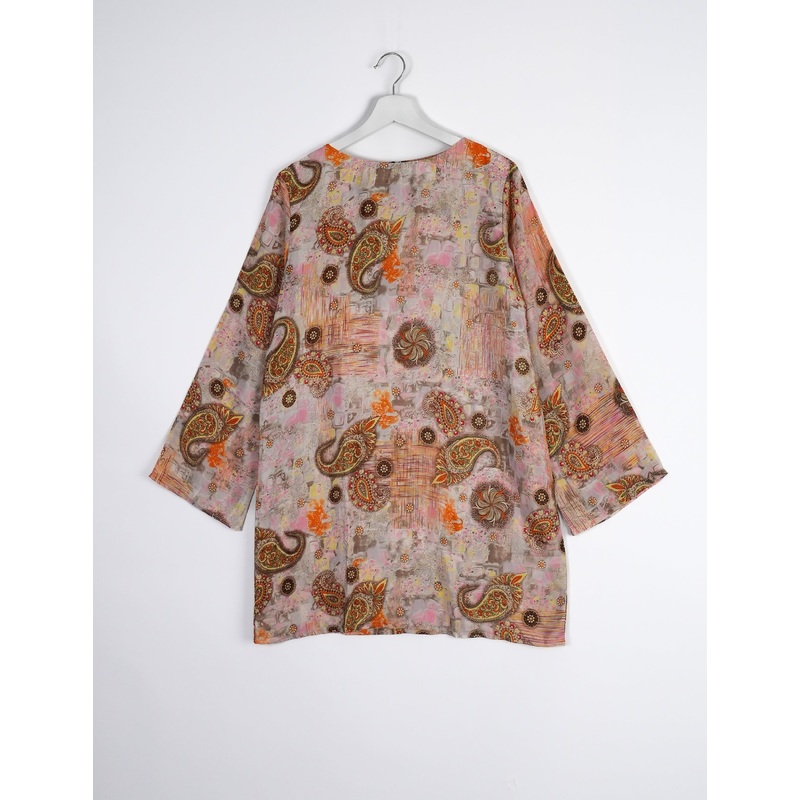 Swing Dress - Beige Eclectic