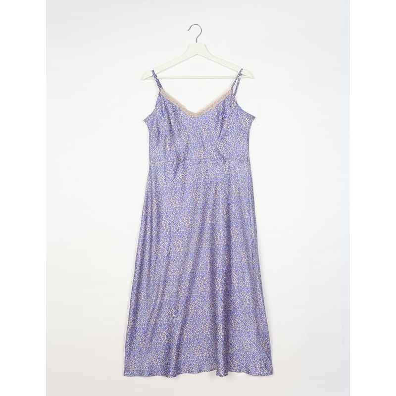 Strap Dress - Purple Floral