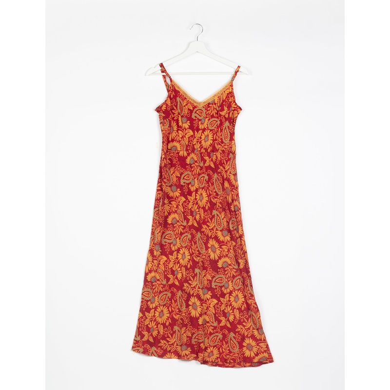 Strap Dress - Red Floral