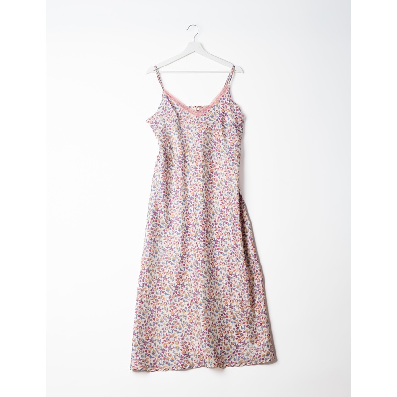 Strap Dress - White Micro Design