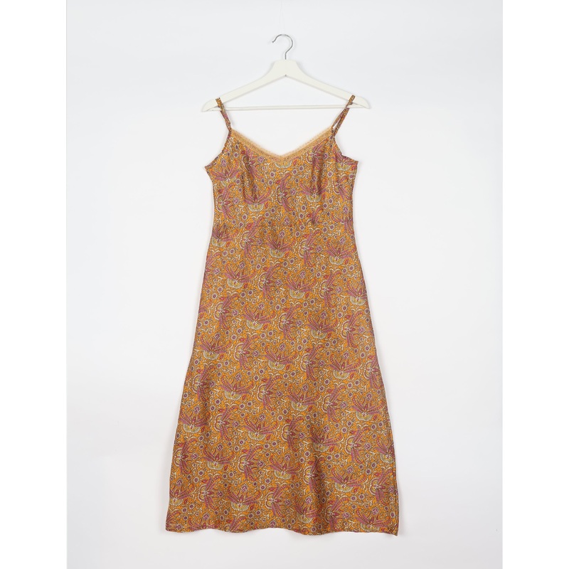 Strap Dress - Yellow Tropical