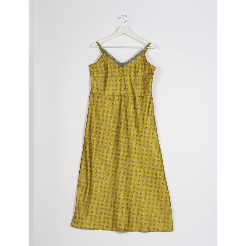 Strap Dress - Green Micro Design