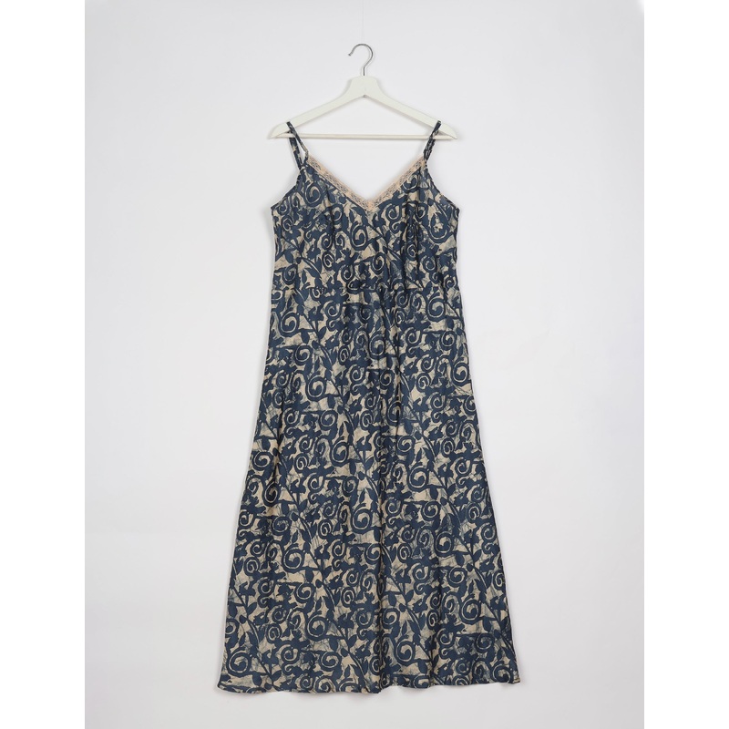 Strap Dress - Grey Abstract