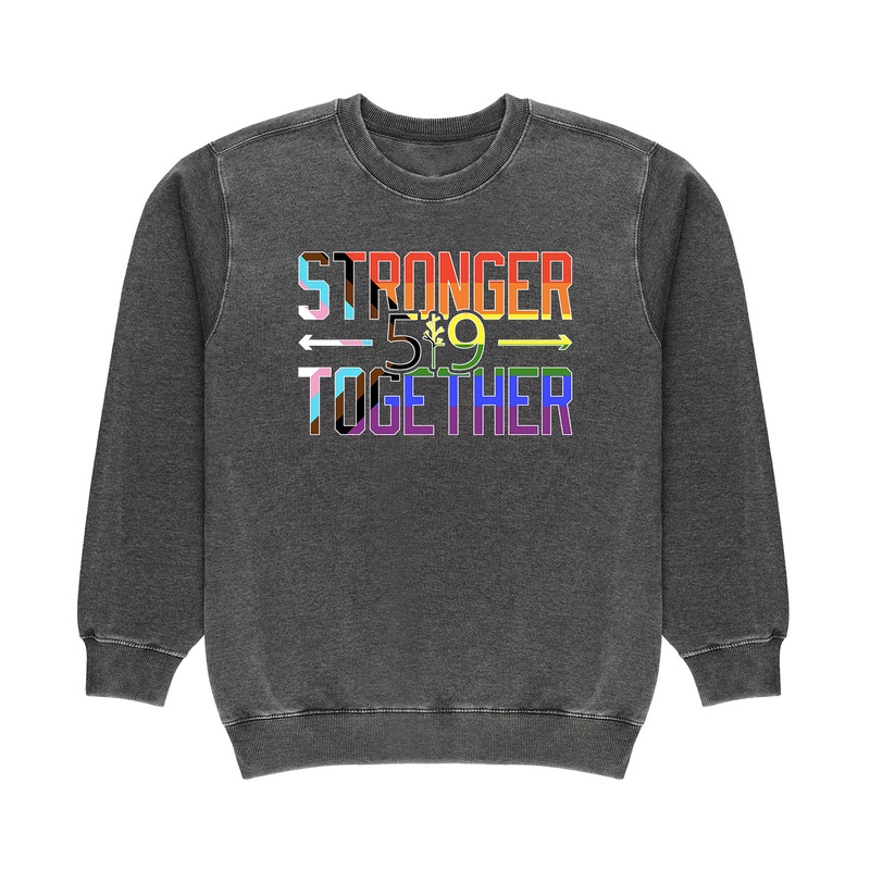 PRIDE STRONGER TOGETHER VINTAGE CREW (UNISEX)