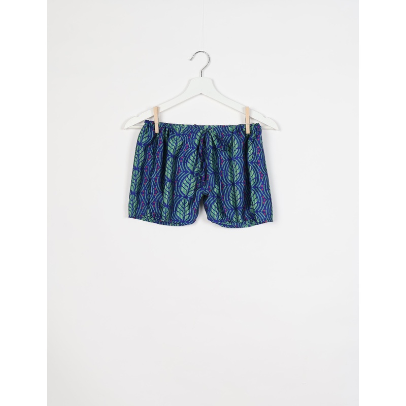Shorts - Blue Leaves