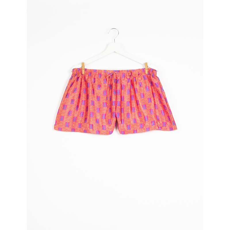 Shorts - Orange Geometric