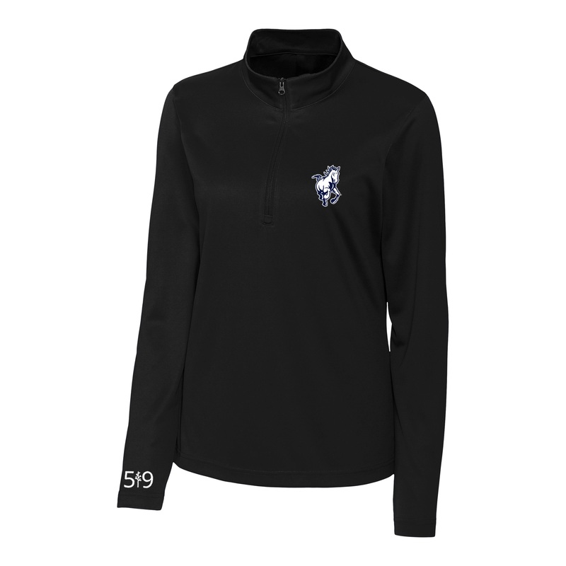 PARKSIDE EMBROIDERED ATHLETIC 1/4 ZIP (WOMENS)