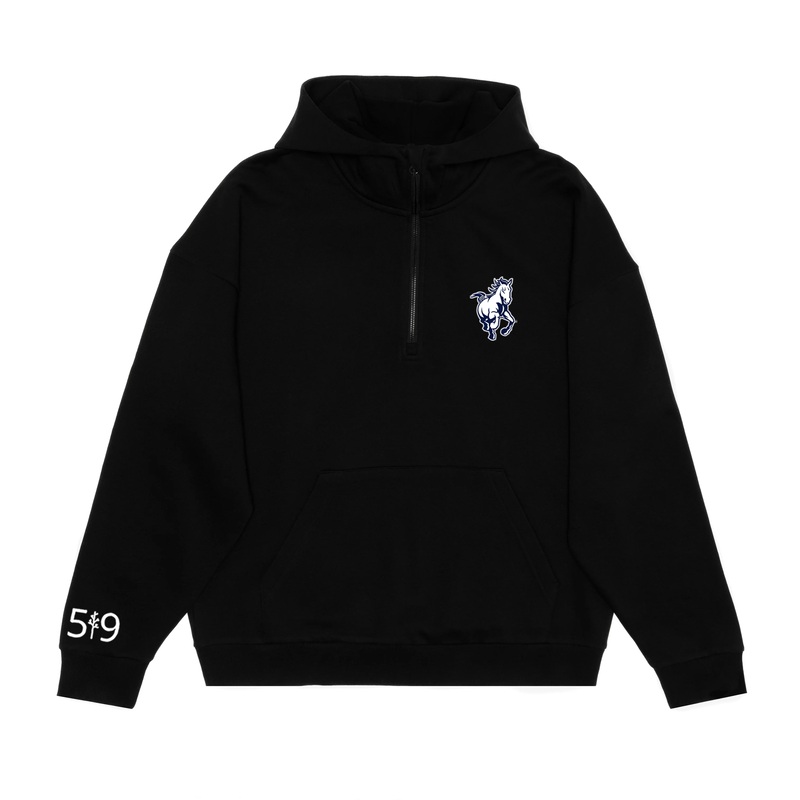 PARKSIDE EMBROIDERED SCUBA 1/2 ZIP HOODIE (UNISEX)