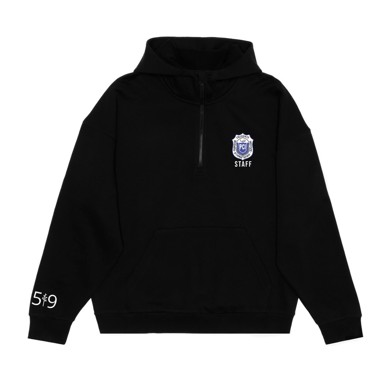 PARKSIDE STAFF CREST SCUBA 1/2 ZIP HOODIE (UNISEX)