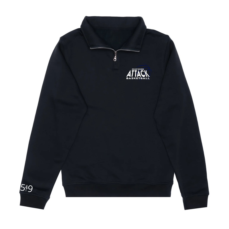 OXFORD ATTACK EMBROIDERED 1/4 ZIP (UNISEX)