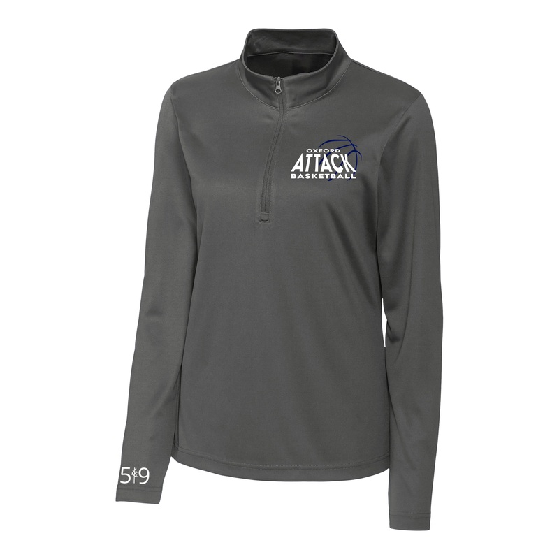 OXFORD ATTACK EMBROIDERED ATHLETIC 1/4 ZIP (WOMENS)