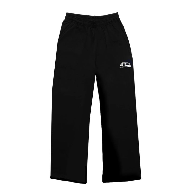 OXFORD ATTACK EMBROIDERED WIDE LEG SWEATPANTS (UNISEX)