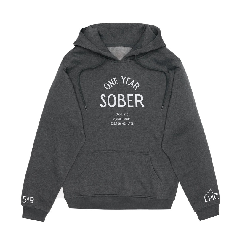 ONE YEAR SOBER HOODIE (UNISEX)