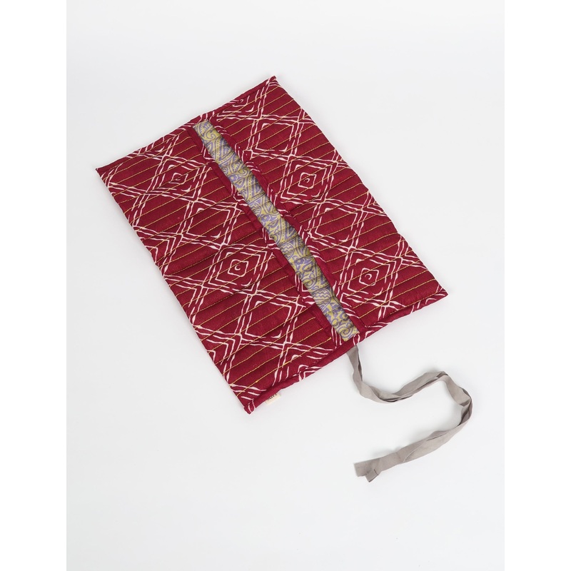 Roll-up Organiser - Red Geometric