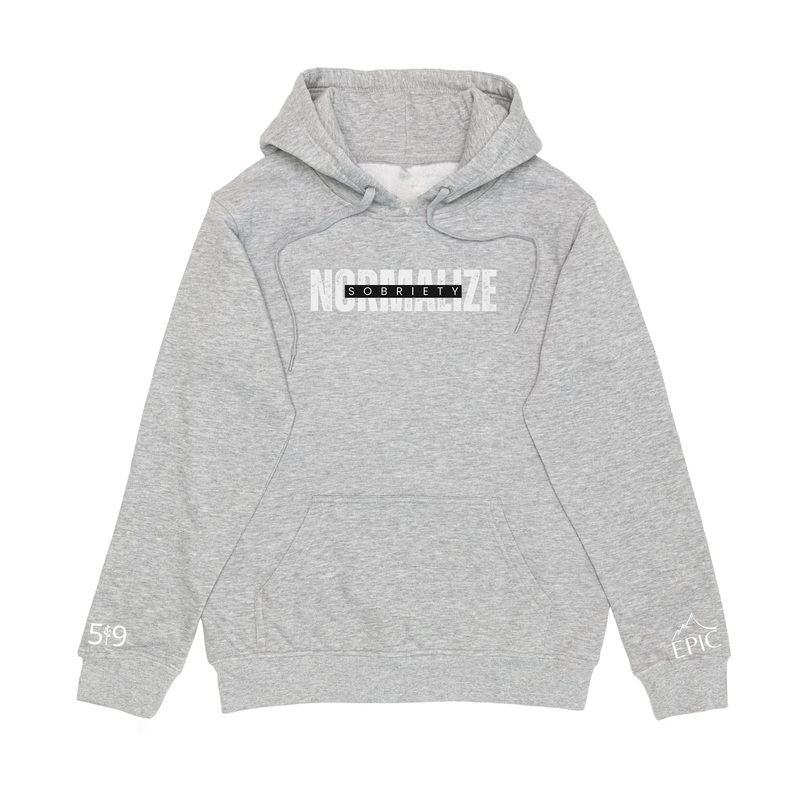 NORMALIZE SOBRIETY HOODIE (UNISEX)