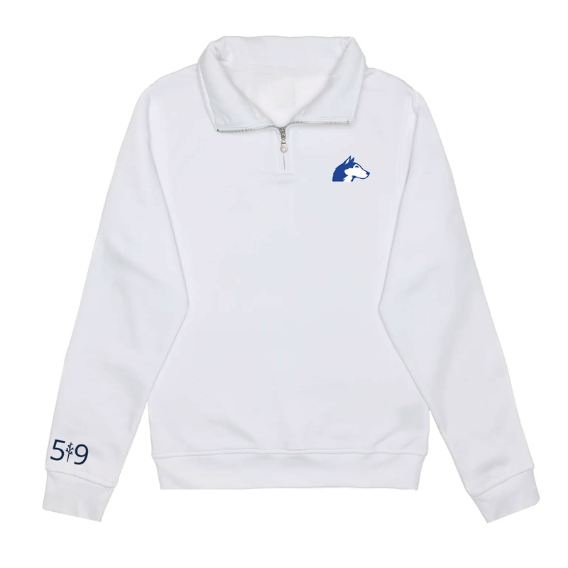 NEW SARUM EMBROIDERED 1/4 ZIP (UNISEX)