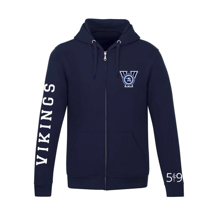 LUCAS VIKINGS SLEEVE LOGO ZIP UP (UNISEX)