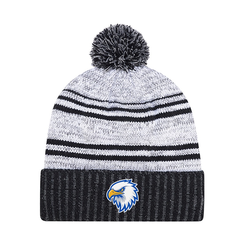 MADELINE HARDY EMBROIDERED POM-POM TOQUE