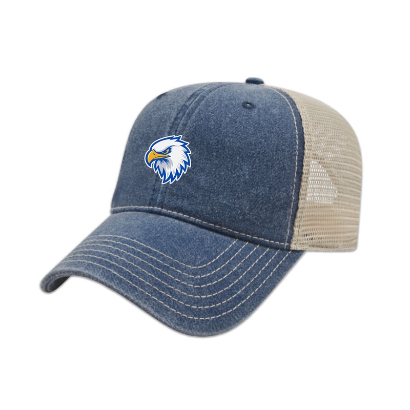 MADELINE HARDY EMBROIDERED VINTAGE TRUCKER CAP