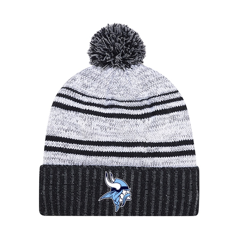 LUCAS EMBROIDERED POM-POM TOQUE