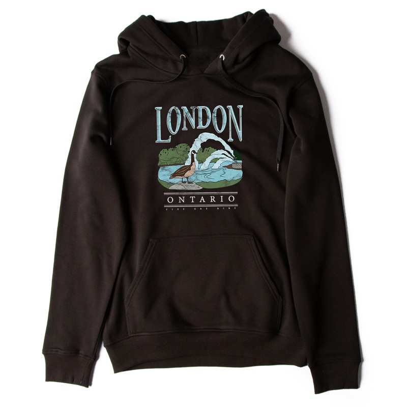 LONDON VINTAGE THAMES RIVER HOODIE (UNISEX)