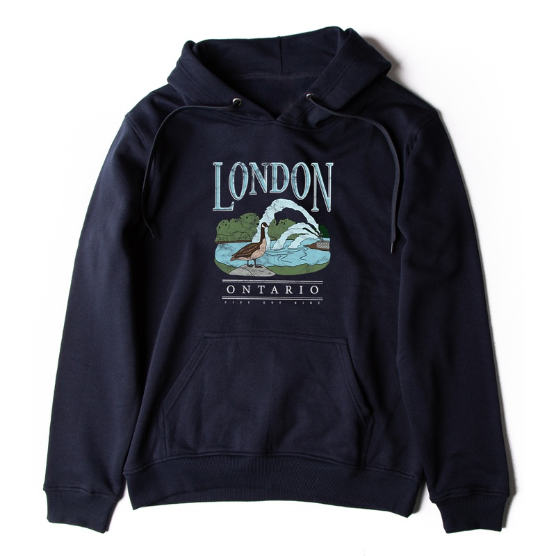 LONDON VINTAGE THAMES RIVER HOODIE (YOUTH)