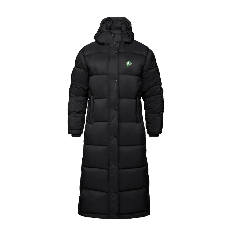 LONDON KNIGHTS EMBROIDERED LONG CORE PUFF COAT (WOMENS)