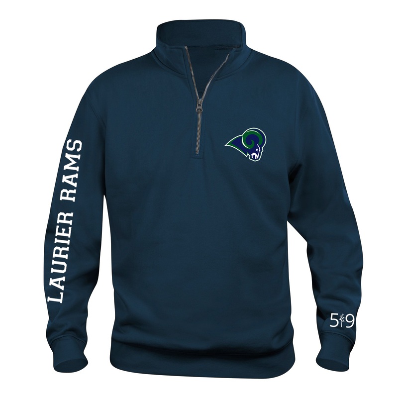 LAURIER RAMS SLEEVE LOGO 1/4 ZIP (UNISEX)