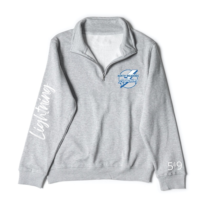 LIGHTNING SLEEVE LOGO 1/4 ZIP (UNISEX)