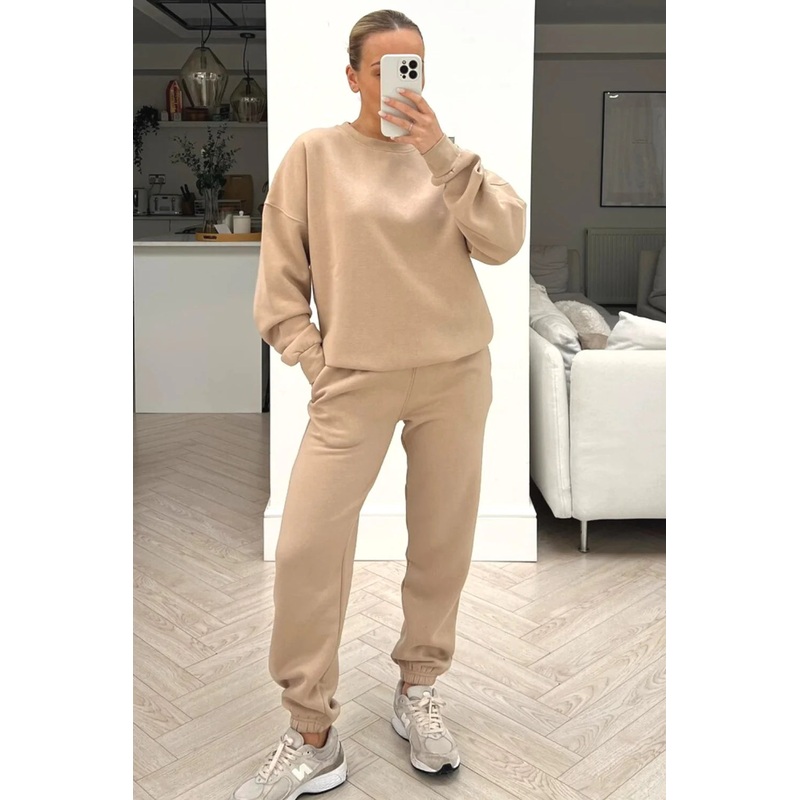 Basic stone sweater essential loungewear set