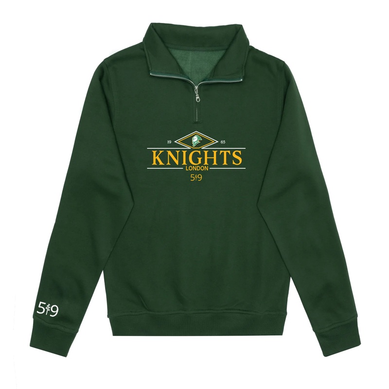 KNIGHTS VINTAGE EMBROIDERED 1/4 ZIP (UNISEX)