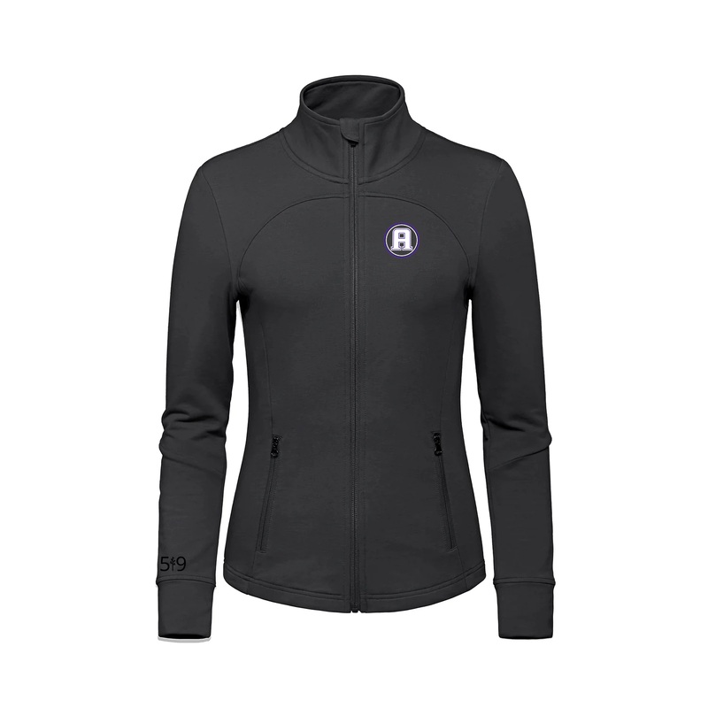 ASHLEY OAKS EMBROIDERED FRENCH TERRY ZIP-UP (WOMENS)