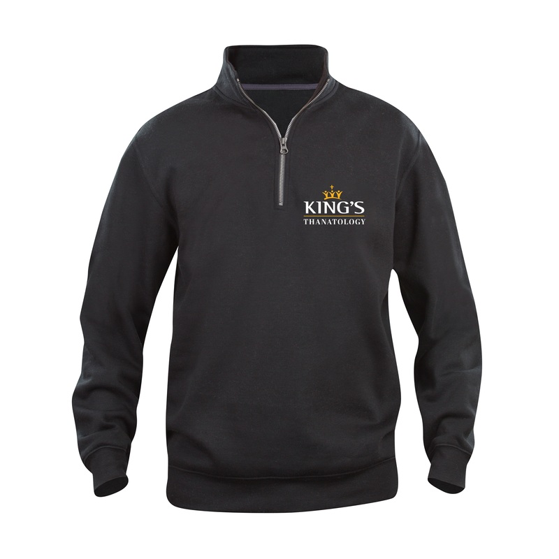 KINGS THANATOLOGY EMBROIDERED 1/4 ZIP (UNISEX)