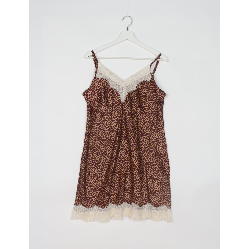 Night Dress - Brown Abstract