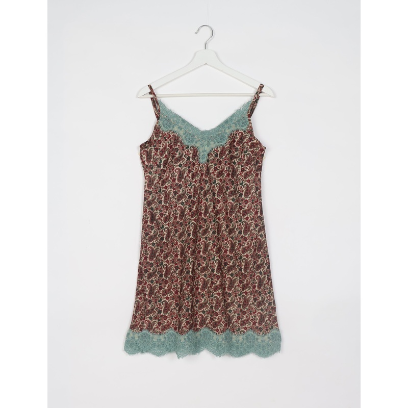 Night Dress - Beige Paisley