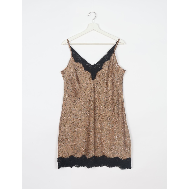 Night Dress - Beige Tropical