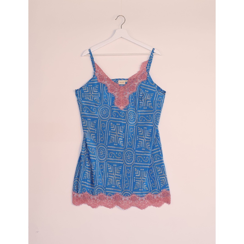 Night Dress - Blue Indian Ethnic