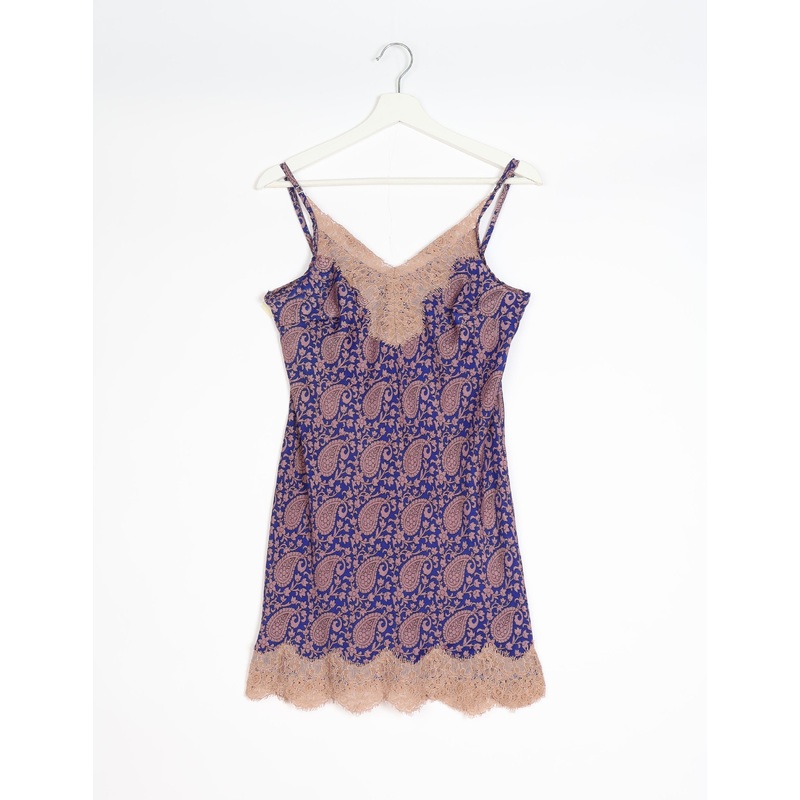 Night Dress - Blue Paisley