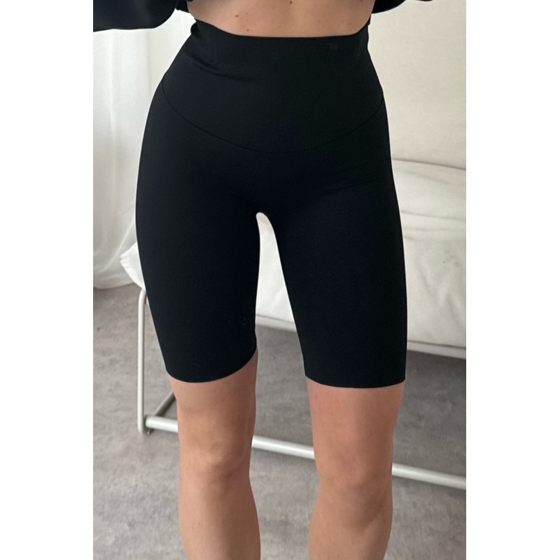 Gabbi black seamless cycling shorts
