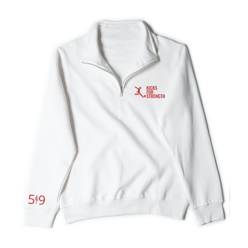 KICKS FOR STRENGTH 1/4 ZIP (UNISEX)