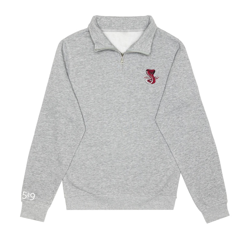 JUNE ROSE EMBROIDERED 1/4 ZIP (UNISEX)