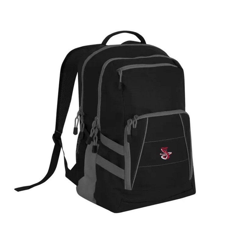 JUNE ROSE EMBROIDERED VARSITY BACKPACK