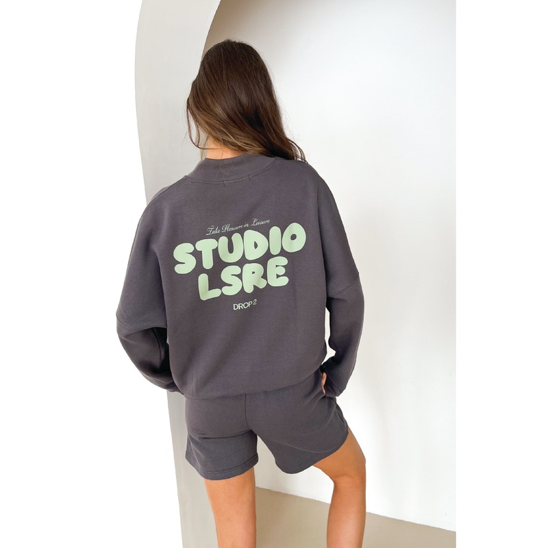 Studio Leisure steel grey bubble print bomber jacket