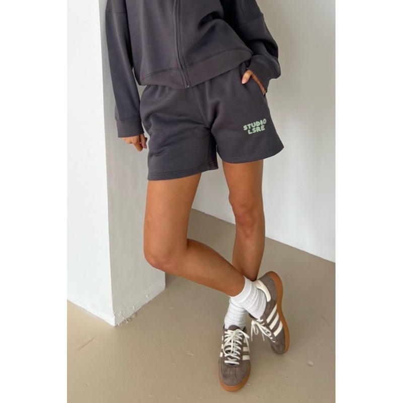 Studio leisure steel grey bubble printed shorts