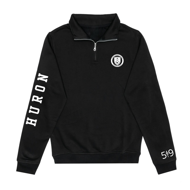 HURON SLEEVE LOGO 1/4 ZIP (UNISEX)